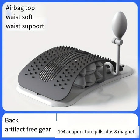 Black back stretcher, back pain relief, fitness accessory, adjustable back stretcher, pump stretcher, flexibility improvement, back health, posture corrector, muscle tension relief, Australian market