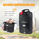 Black inflatable dry bag set, 25L dry bag, waterproof travel bag, inflatable waterproof bag, outdoor dry bag, camping gear, beach essentials, Australia travel accessories, water sports bag, dry bag 25 litre, cushioning dry bag, hiking bag