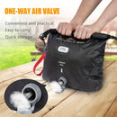 Black inflatable dry bag set, 25L dry bag, waterproof travel bag, inflatable waterproof bag, outdoor dry bag, camping gear, beach essentials, Australia travel accessories, water sports bag, dry bag 25 litre, cushioning dry bag, hiking bag