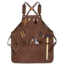 Waterproof Apron Utility Apron Work Apron Industrial Apron Tool Storage Apron - Camel - Size regular