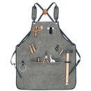Waterproof Apron Utility Apron Work Apron Industrial Apron Tool Storage Apron - Camel - Size regular