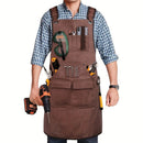 Waterproof Apron Utility Apron Work Apron Industrial Apron Tool Storage Apron - Mocha - Size regular