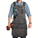 Waterproof Apron Utility Apron Work Apron Industrial Apron Tool Storage Apron - Mocha - Size regular