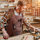 Waterproof Apron Utility Apron Work Apron Industrial Apron Tool Storage Apron - Mocha - Size regular