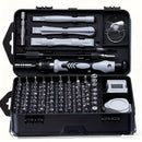 Black precision screwdriver set, drill bit set, DIY tools, professional tools, high-quality tools, electronics repair kit, compact tool set, durable screwdriver bits