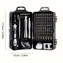 Black precision screwdriver set, drill bit set, DIY tools, professional tools, high-quality tools, electronics repair kit, compact tool set, durable screwdriver bits