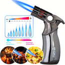 butane torch lighter, refillable torch lighter, air-permeable mesh lighter, mirror finish lighter, professional soldering lighter, candle lighting torch, Australian market lighter, butane fuel lighter