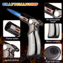 butane torch lighter, refillable torch lighter, air-permeable mesh lighter, mirror finish lighter, professional soldering lighter, candle lighting torch, Australian market lighter, butane fuel lighter