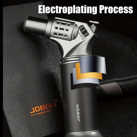 Red Jet Flame Torch Lighter, Wind-resistant Lighter, Refillable Butane Lighter, Electrician Soldering Tool, DIY Heat Tool, Campfire Lighter, 2‑Pack Lighter