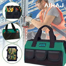 Tool Storage Bag Oxford Cloth Tool Bag Multifunctional Tool Organizer Durable - black - green - Size regular