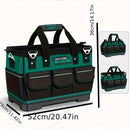 Tool Storage Bag Oxford Cloth Tool Bag Multifunctional Tool Organizer Durable - black - green - Size regular