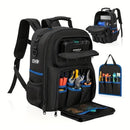 Tool Backpack Tool Storage Professional Tool Bag DIY Tool Backpack Tool - Black - Size regular