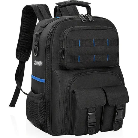 Tool Backpack Tool Storage Professional Tool Bag DIY Tool Backpack Tool - Black - Size regular