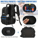 Tool Backpack Tool Storage Professional Tool Bag DIY Tool Backpack Tool - Black - Size regular