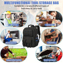Tool Backpack Tool Storage Professional Tool Bag DIY Tool Backpack Tool - Black - Size regular