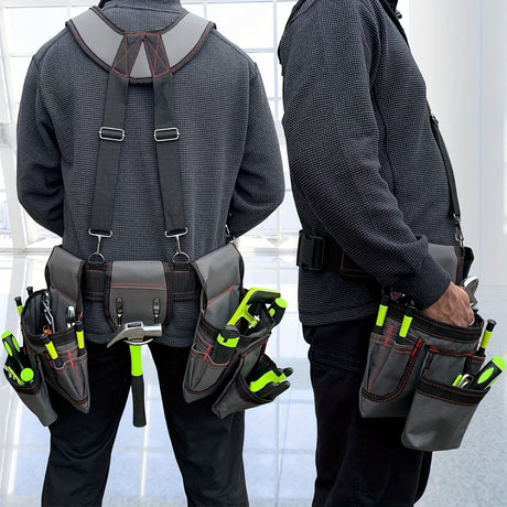 Tool Chest Suspenders Tool Storage Tool Organization Heavy Duty Suspenders - Gray - Size regular