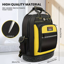 Tool Backpack Durable Tool Bag Organised Tool Storage Professional Tool - Black - Size regular