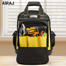 Tool Backpack Durable Tool Bag Organised Tool Storage Professional Tool - Black - Size regular