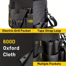 Black bucket tool organizer, tool storage, heavy duty tool organizer, multiple tool pockets, DIY tool storage, professional tool organizer, Australian tool storage