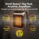 Wall-Mounted Heater Mini Electric Heater Office Heater Home Heater Fast Heating - Blue - Size Australian standard