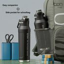 Black insulated water bottle, sports bottle 1000ml, 316 stainless steel bottle, one-click water bottle, gym water bottle Australia, BPA-free bottle, vacuum insulated, leak-proof water bottle