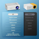 80-inch projector, LED projector, remote control projector, USB phone link projector, home entertainment projector