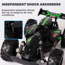 2.4G remote control car, high-speed off-road car, remote control toy for kids, four-wheel drive car, RC car with lights, outdoor toy Australia, gift for kids - Black - Size Three-electric systems
