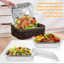 40 Pack 8x8 Inch (Approx. 20.3 x 20.3 cm) Aluminum Pans with Clear Plastic Lids - Square Baking Cake Pans - Foil Pans with Lids - Disposable Food Containers Ideal for Cooking, Heating, Storing, and Food Preparation