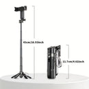 Black Blue mini selfie stick, Bluetooth selfie stick, extendable selfie stick, portable selfie stick, high-quality selfie stick, selfie stick Australia, wireless selfie stick, compact selfie stick, travel selfie stick, hands-free selfie stick