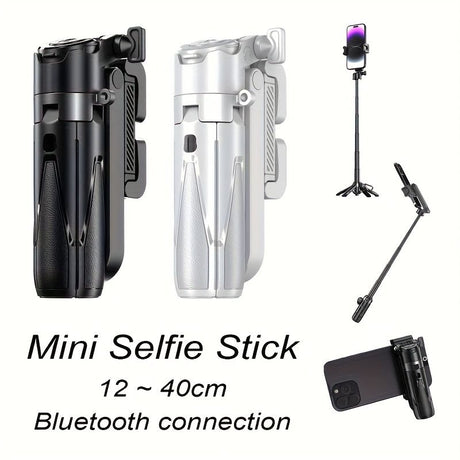 Black Blue mini selfie stick, Bluetooth selfie stick, extendable selfie stick, portable selfie stick, high-quality selfie stick, selfie stick Australia, wireless selfie stick, compact selfie stick, travel selfie stick, hands-free selfie stick