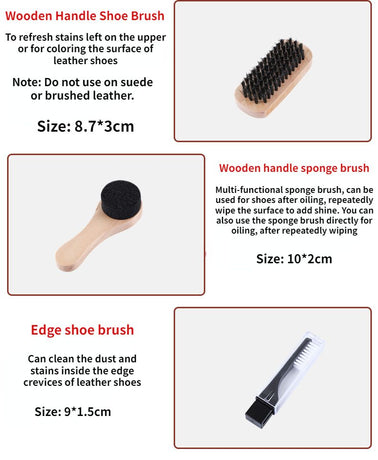 Gold Men's shoe care kit, leather shoe care, men's accessories, shoe care tools, leather case, Australian shoe care, leather polish kit