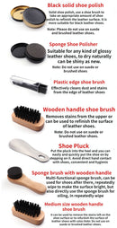Gold Men's shoe care kit, leather shoe care, men's accessories, shoe care tools, leather case, Australian shoe care, leather polish kit