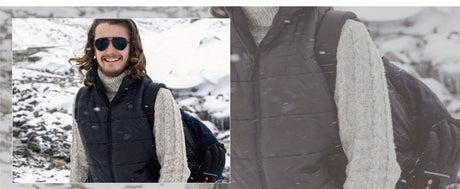Men'S Heated Vest Electric Heating Gilet Winter Vest Smart Temperature Control - Black - Size 2XL