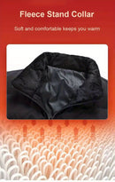 Men'S Heated Vest Electric Heating Gilet Winter Vest Smart Temperature Control - Black - Size 5XL