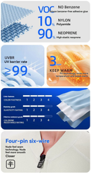 2MM jellyfish suit diving wet clothes jellyfish suit snorkeling swimsuit super elastic skin-friendly 2-piece jumpsuit+stockings