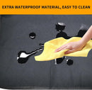 Kicking Mat with Organizer - 2 Pack Rear Seat Protector Seat Cover for your car, SUV, minivan or truck seat - Vehicle Rear Seat Child Safety Accessory - GM Interior Protector