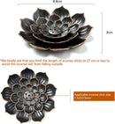 2 Pack Incense Burner, Incense Holder for Sticks, Brass Lotus Incense Stick Holder
