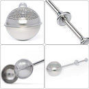 Flour Duster, One-Hand Operation, 304 Stainless Steel Powder Sugar Bowl Dusting Duster, Dusting Flour Sieve