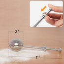 Flour Duster, One-Hand Operation, 304 Stainless Steel Powder Sugar Bowl Dusting Duster, Dusting Flour Sieve