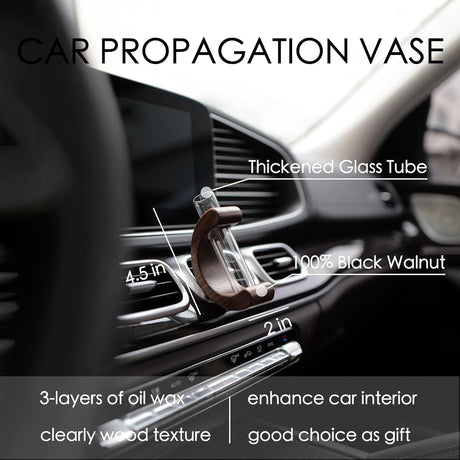 Car Dashboard Decorations - Propagation Vase Vent Clip for Fresh/Dried Flowers, Plant Cuttings, Car Interior Aesthetics Decor Accessories - Gift for Plant Lovers, Women & Moms
