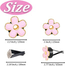 6 PCS Car Air Vent Clips White Daisy Flower Car Air Freshener Clip Air Conditioning Outlet Clip for Car Interior Decoration Accessories (2 Size)