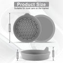 Car Cup Holder Coaster, Silicone Cup Holder Insert, Universal Anti-Slip Cup Holder, Auto Accessories Interior for Men and Women 4 Pack Grey