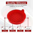 Car Cup Holder Coaster, Silicone Cup Holder Insert, Universal Non-Slip Cup Holder, Auto Accessories Interior for Men and Women 4 Pack Red