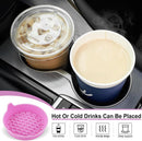 Car Cup Holder Coaster, Silicone Cup Holder Insert, Universal Non-Slip Cup Holder, Auto Accessories Interior for Men and Women 4 Pack Pink