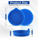 Car Cup Holder Coaster, Silicone Cup Holder Insert, Universal Non-Slip Cup Holder, Auto Accessories Interior for Men and Women 4 Pack Blue