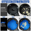 Car Cup Holder Coaster, Silicone Cup Holder Insert, Universal Non-Slip Cup Holder, Auto Accessories Interior for Men and Women 4 Pack Blue