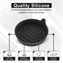 Car Cup Holder Coaster, Silicone Cup Holder Insert, Universal Non-Slip Cup Holder, Auto Accessories Interior Unisex 4 Pack Black