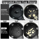 Car Cup Holder Coaster, Silicone Cup Holder Insert, Universal Non-Slip Cup Holder, Auto Accessories Interior Unisex 4 Pack Black
