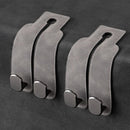 Car Headrest Hook, Car Hook for Wallet & Bag, Car Wallet Hook (Grey - Pack of 2)