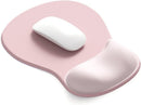 Gel Wrist Rest Mouse Pad - Ergonomic Office Mouse Pad with Wrist Support - Non-Slip, Design Desktop Accessory Pad for Home & Game Decoration (02Pink Serenity)